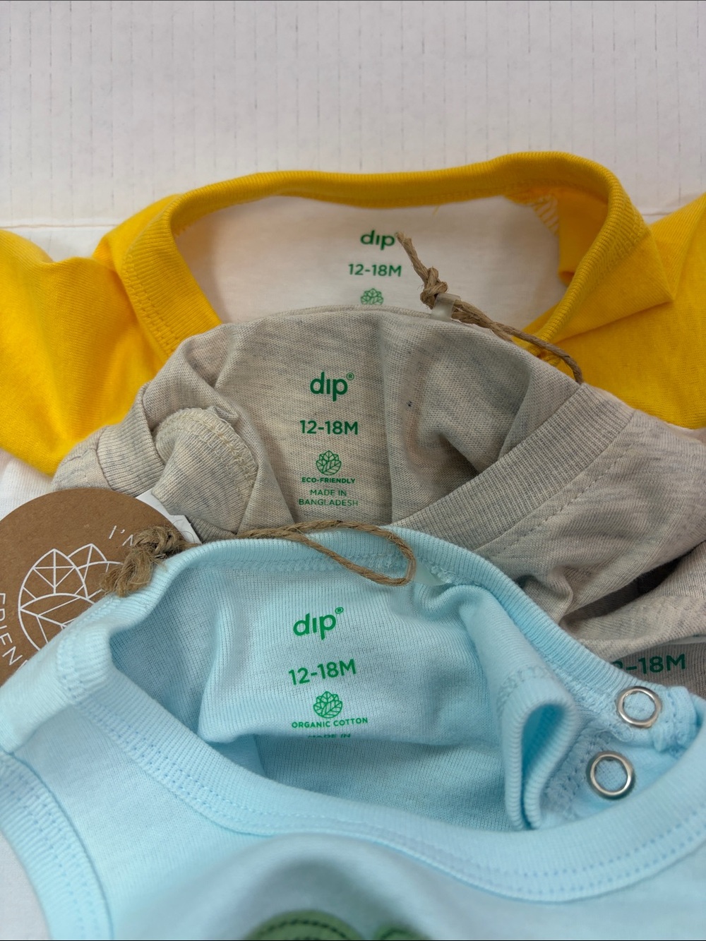 Dip Organic Cotton Beach Bodysuit & Tank Set NWT 12-18M 3 Piece - Picture 2 of 11